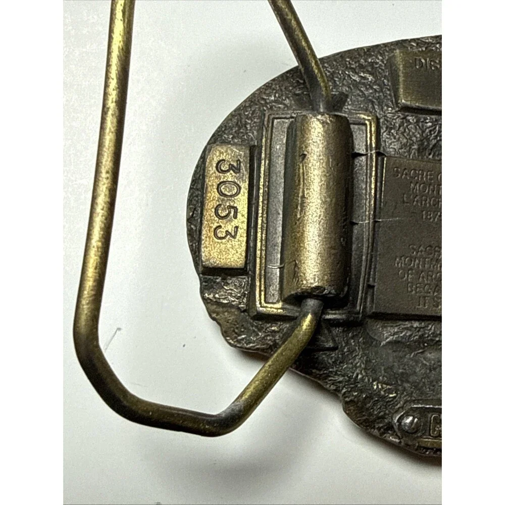 Vintage Pewter Sacre Coeur Paris France Belt Buckle 1992 by Peppers #3053